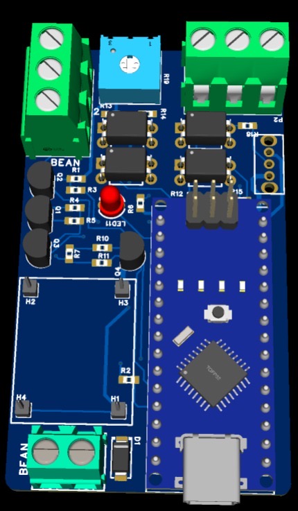 Speedometer controller – installed or board view